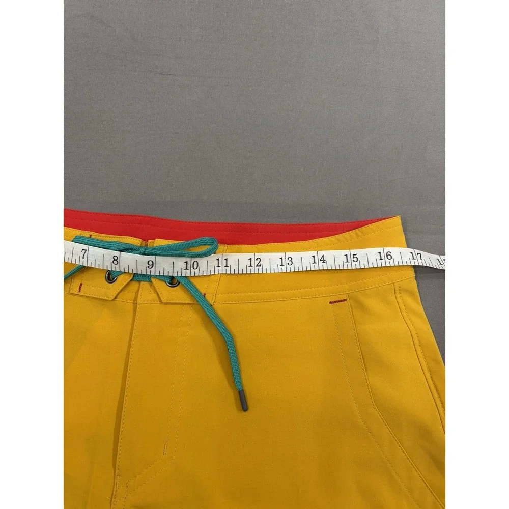 Stio Board Shorts Men's 32 Yellow (Pollen) Quick Dry Swim Outdoor